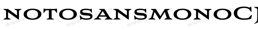 notosansmonoCJKtc bl字体转换